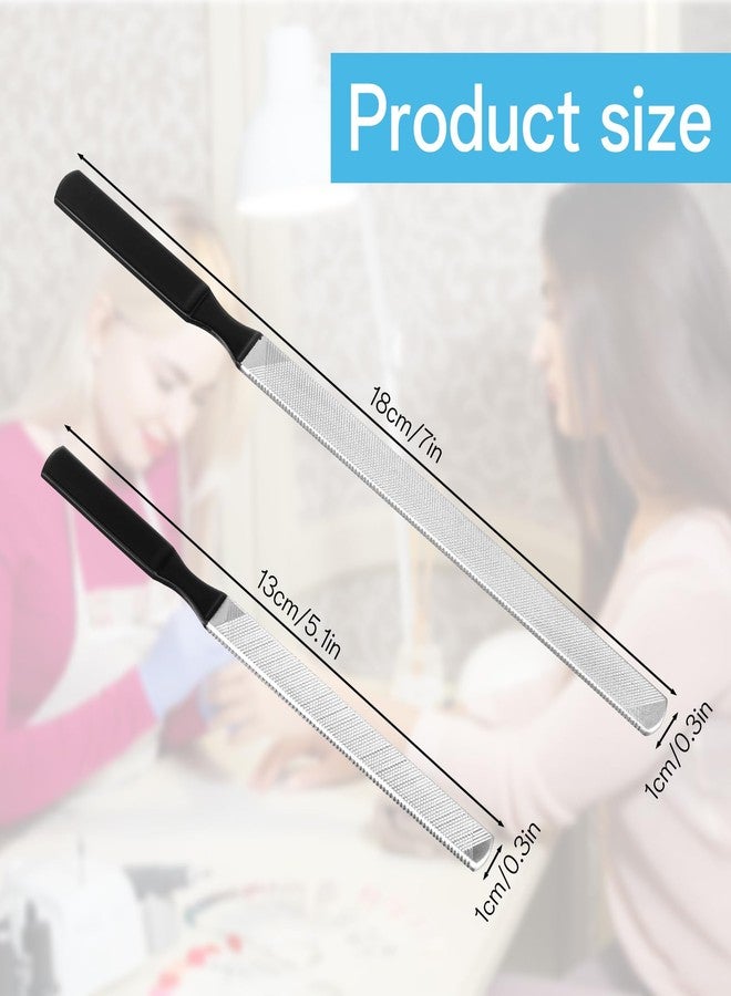 Bruislard 2 Pcs Toe Nail Files for Thick Nails, Dog NailFile Board Stainless Steel Coarse Nailfile Nail Care Tool for Men, Women, Dogs - Image 2